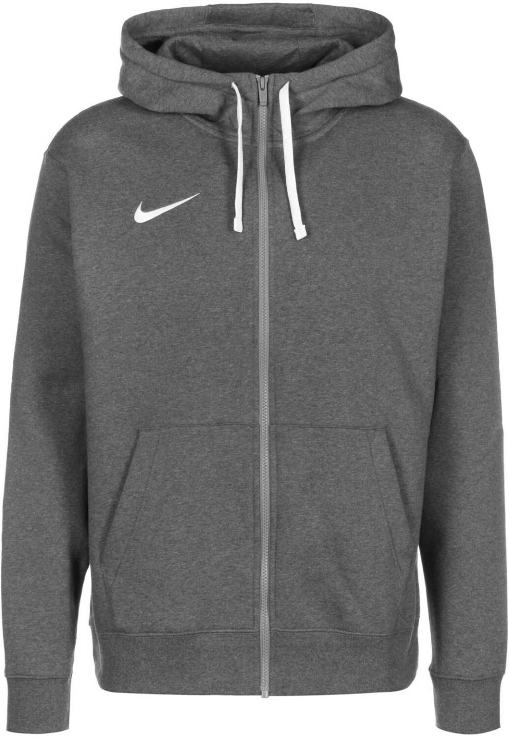 Nike Park 20 Fleece Full-Zip Hoodie (CW6887)charcoal heathr/white/white Sportbekleidung