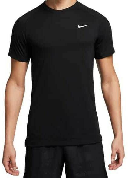 Sportbekleidung Nike Flex Rep Nike Dri-FIT Kurzarm-Fitness-Top für Herrenschwarz/weiß